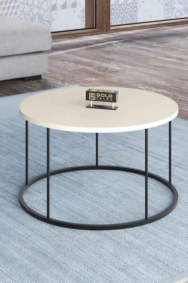 ORTA SEHPA VE ZİGON SEHPA TERRA SET KREM