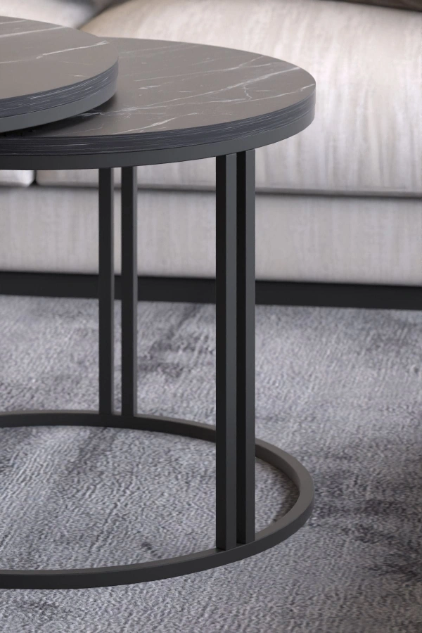 ORTA SEHPA ZİGON SEHPA YAN SEHPA 3 LÜ SET  DOLUNAY BENDİR