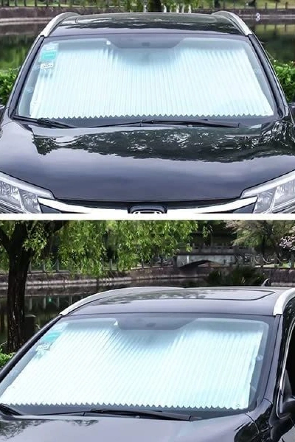 Otomatik Makaralı Oto Ön Cam Güneşlik