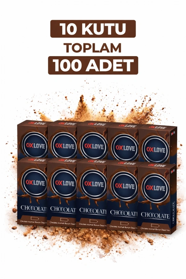 OxLove Chocolate Aromalı Prezervatif 10lu 10 Kutu