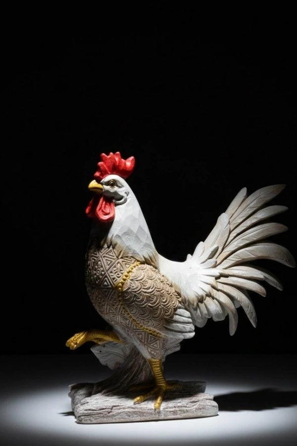 Özel Tasarım Polyester Horoz Figürü