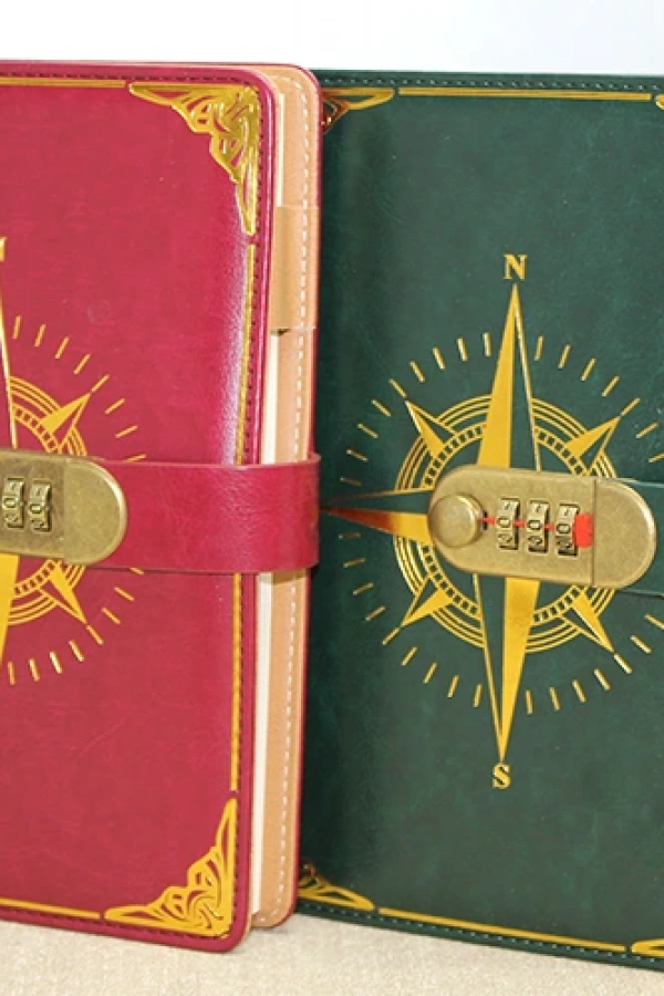 Özel Tasarım Şifreli Deri Defter