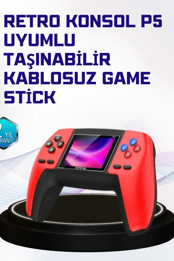 P5 Retro Oyun Konsolu | Ergonomik Tasarım, Taşınabilir