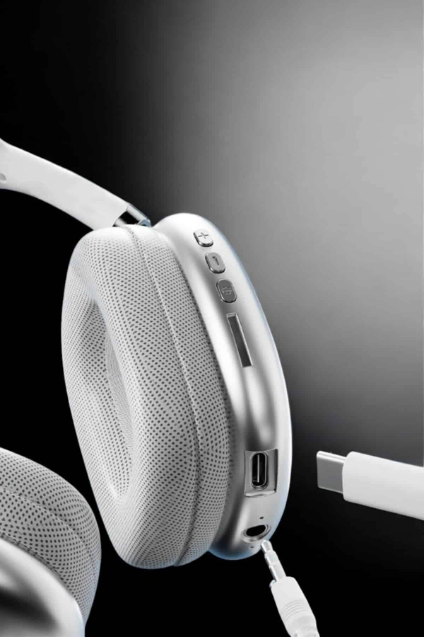 P9 Air Max Kablosuz 5.0 Mikrofonlu Bluetooth Kulaklık Beyaz Yüksek Ses Kaliteli