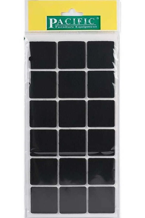 Pacific 6035 BL Yapışkanlı Keçe  35 mm X 35 mm Siyah