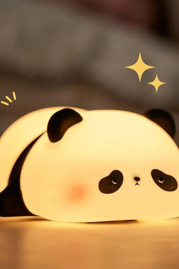 Panda Tasarımlı Renk Değiştirebilen Dokunmatik Gece Lambası