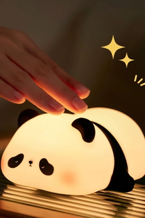 Panda Tasarımlı Renk Değiştirebilen Dokunmatik Gece Lambası