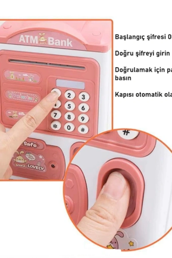 Parmak İzi ve Şifreli Elektronik ATM Kumbara