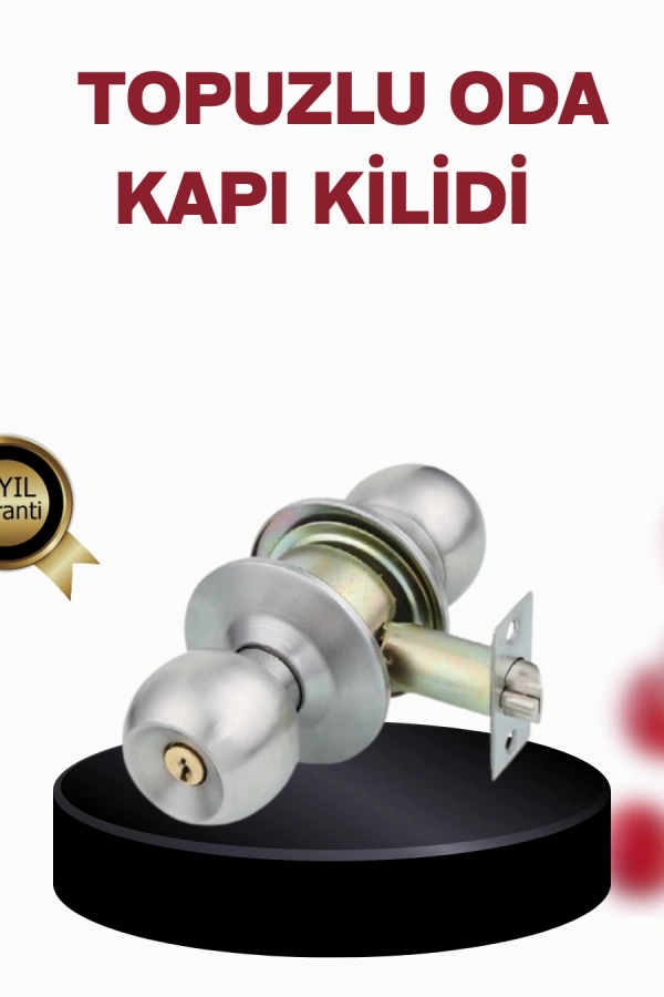 Paslanmaz Çelik Dayanıklı Topuzlu Kapı Kilidi