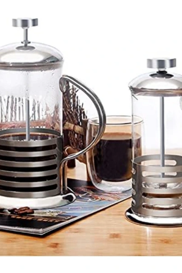 PASLANMAZ ÇELİK GÖVDELİ FRENCH PRESS KAHVE VE ÇAY DEMLEME APARATI