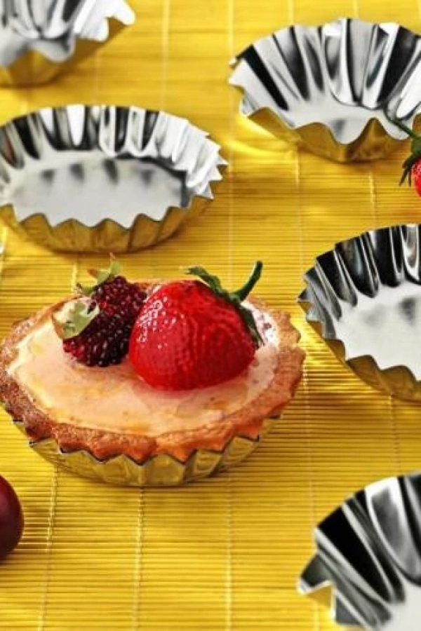 Paslanmaz Çelik Metal Kek Kalıbı - 6 Adet