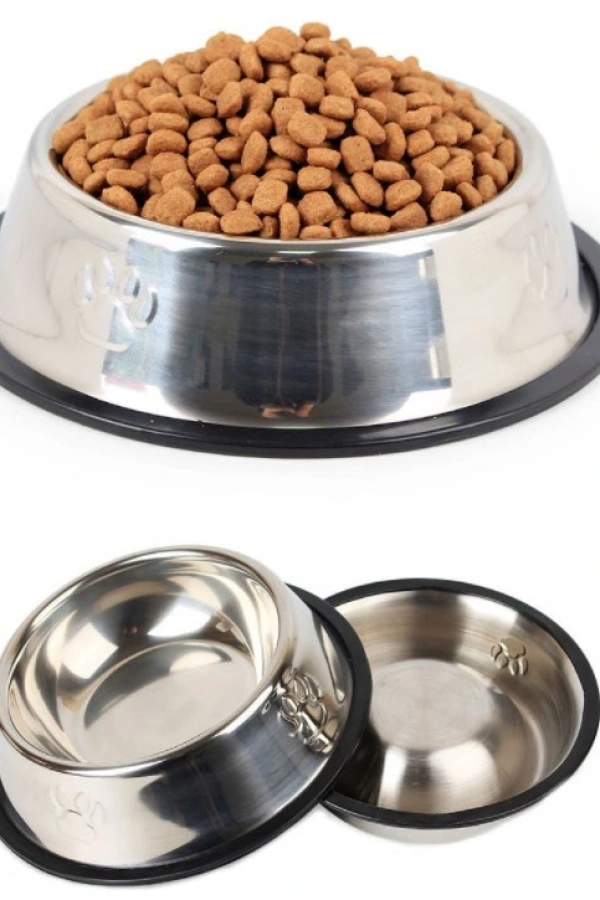 Paslanmaz Çelik Metal Mama Kabı 15 cm.