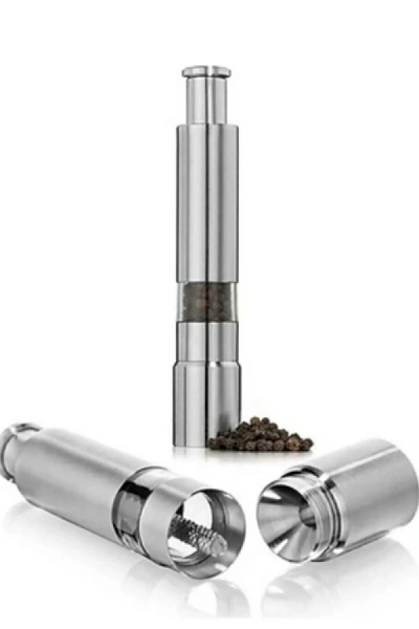 Paslanmaz Çelik Otomatik Basmalı Baharat Öğütücü
