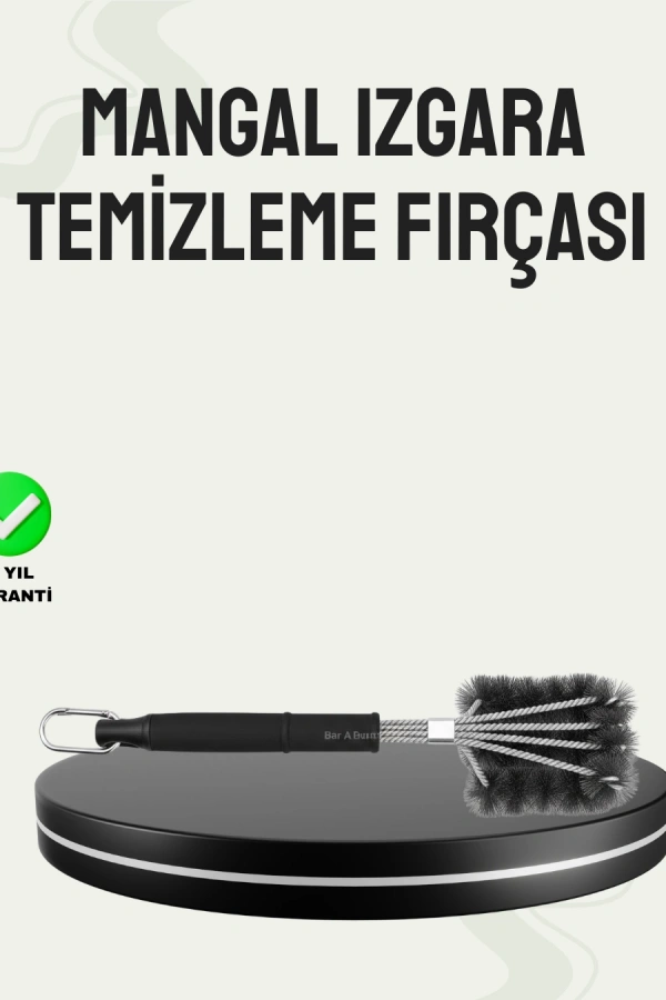 Paslanmaz Çelik Telli Mangal Temizlik Fırçası