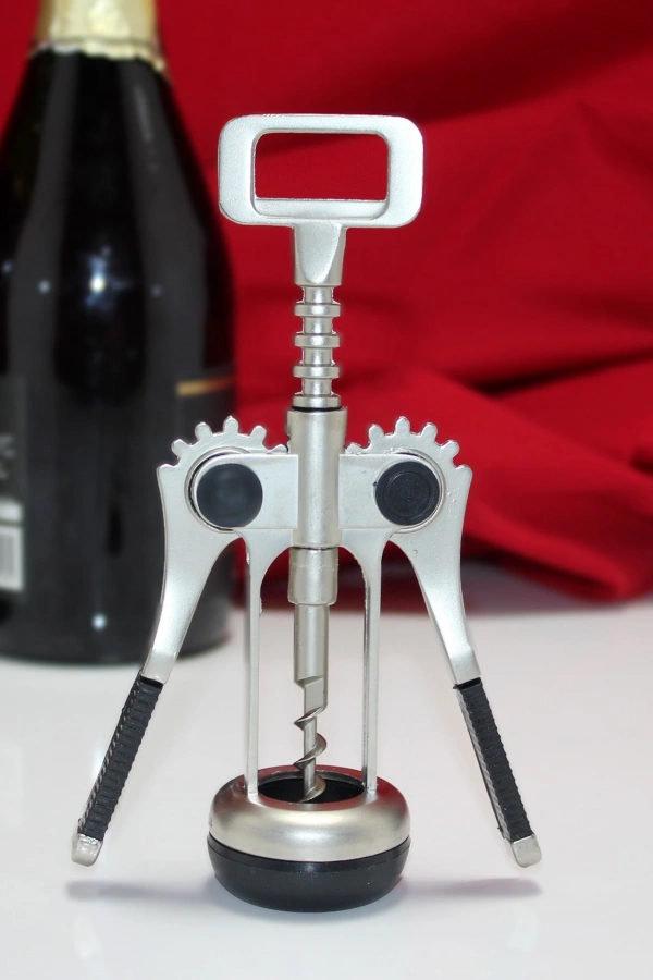 Paslanmaz Çelik Tirbuşon Şarap Açacağı Model 6