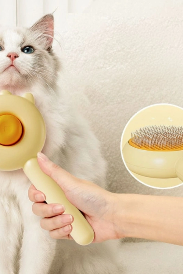 Pati Tasarımlı Otomatik Temizlenen Evcil Hayvan Tarağı