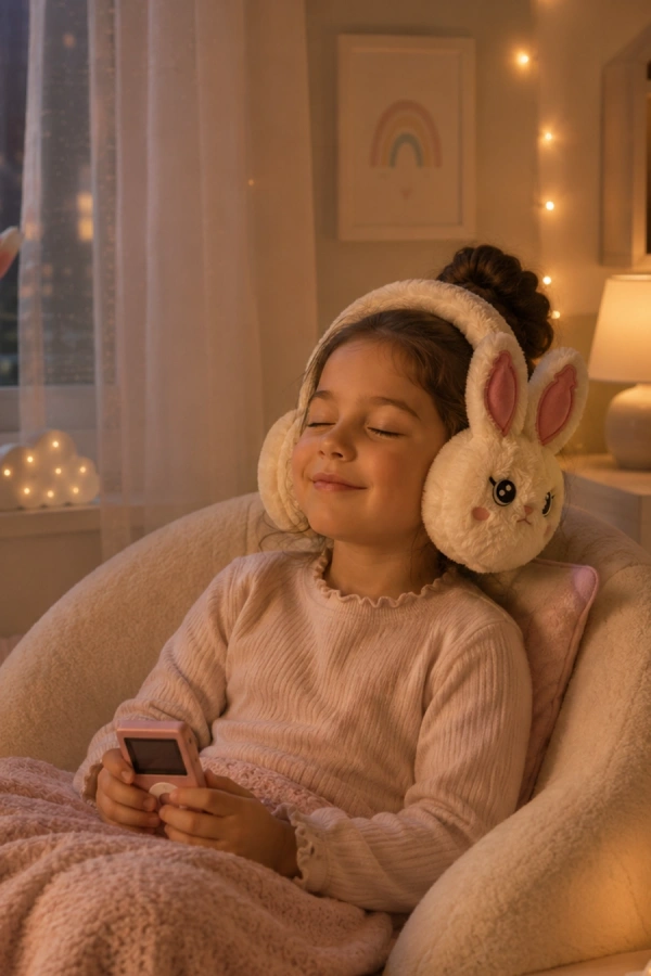 Peluş Bluetooth Kulaküstü Kulaklık Mikrofonlu Kablosuz Müzik Kulaklığı