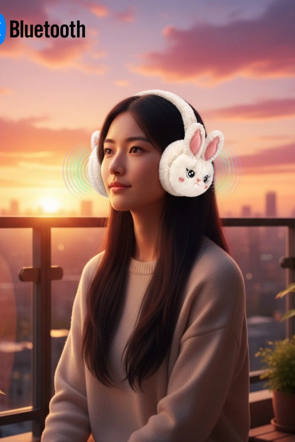 Peluş Kablosuz Bluetooth Kulaklık Çocuk ve Genç Kullanıma Uygun