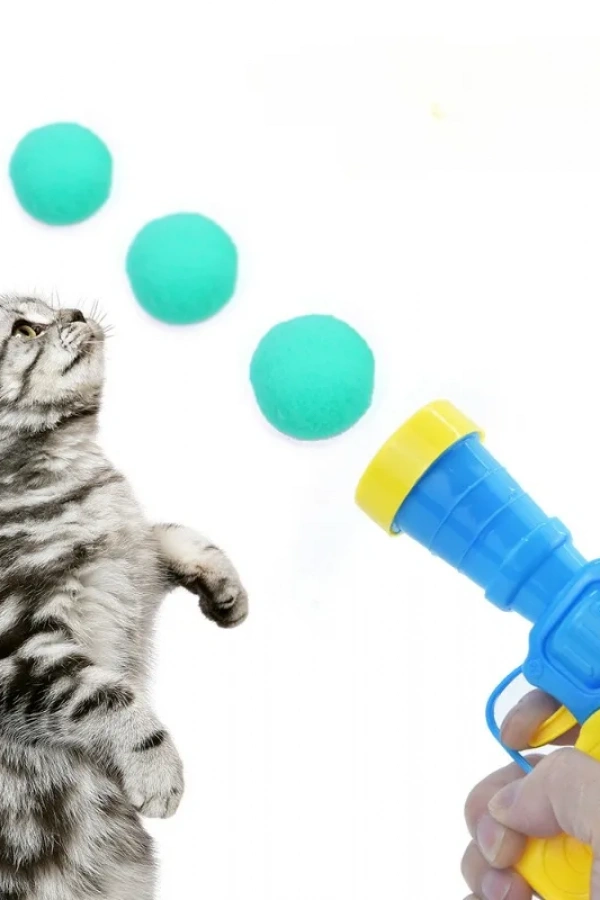 Peluş Top Atan İnteraktif Kedi Oyuncağı