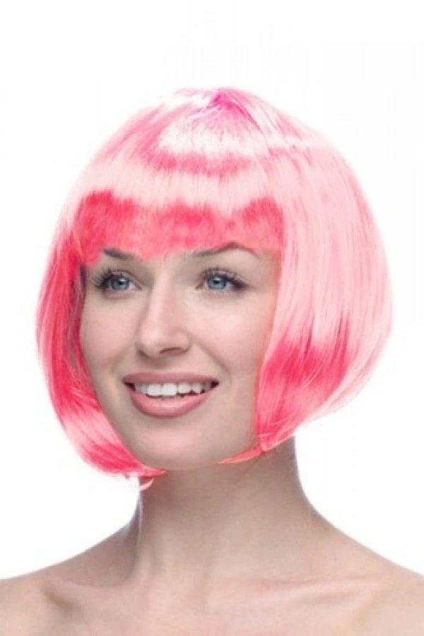 Pembe Kısa Peruk