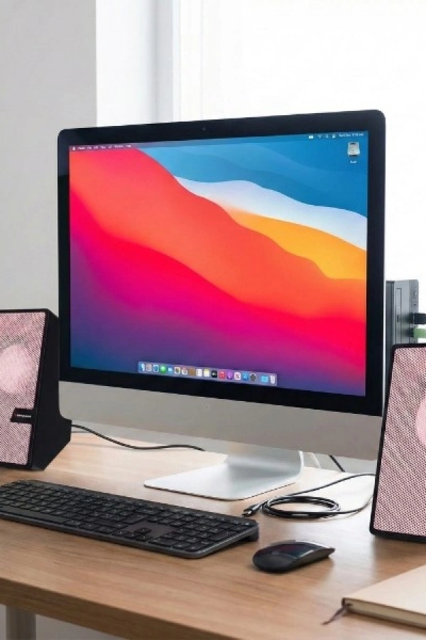 Pembe USB 2.0 + 3.5mm USB Hoparlör