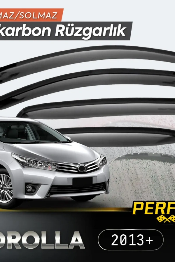 Perflex Polikarbon Kırılmaz Rüzgarlık V2 Mugen Toyota Corolla 2013+