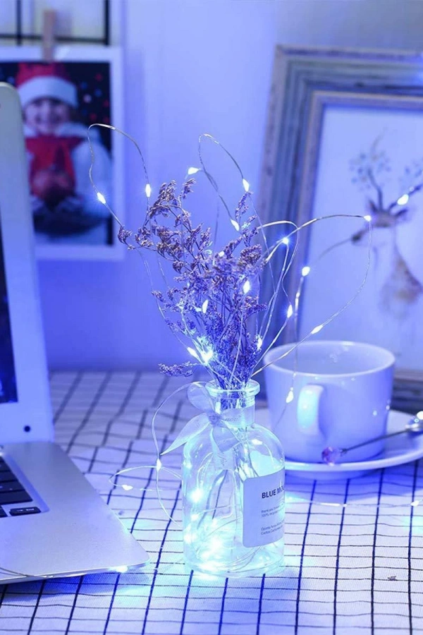 Peri Led Işık 5 metre BEYAZ  Dekor Lambası 50 Ledli