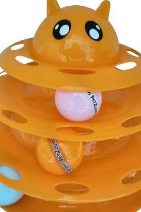 Petzoom Kedi Başlıklı 3 Katlı Kedi Oyuncağı