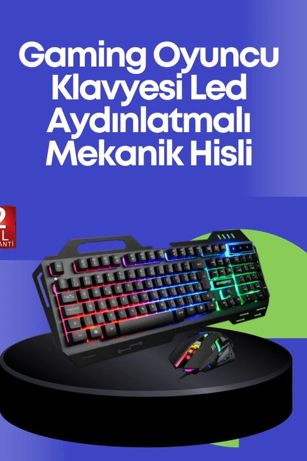 PG8018 LED Aydınlatmalı Mekanik Klavye Mouse – Oyunlarda Üstün Performans