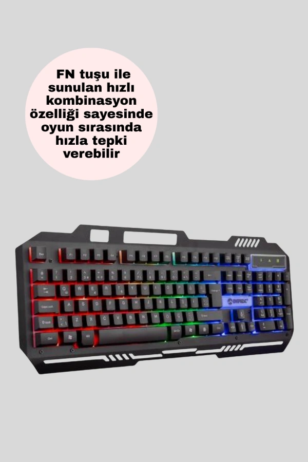 PG8018 LED Aydınlatmalı Mekanik Klavye Mouse – Oyunlarda Üstün Performans