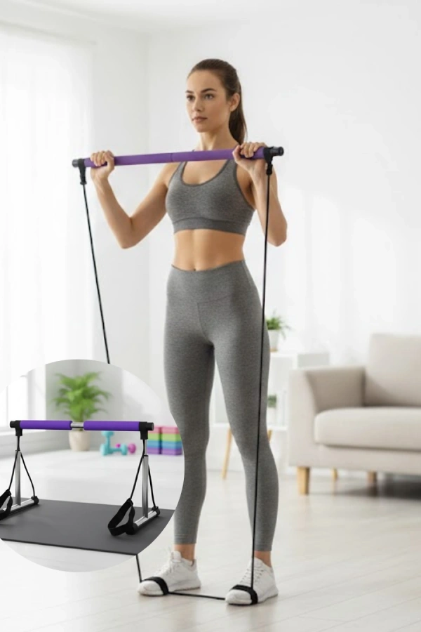 Pilates Bar Egzersiz Aleti Bilek Destekli Çok Yönlü Kullanım
