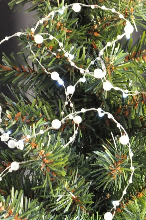 Pilli Led Beyaz Işık - İnci Tanesi