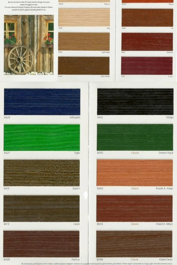 Pinosan Ahşap Verniği 2,5 Litre 8401 Huş