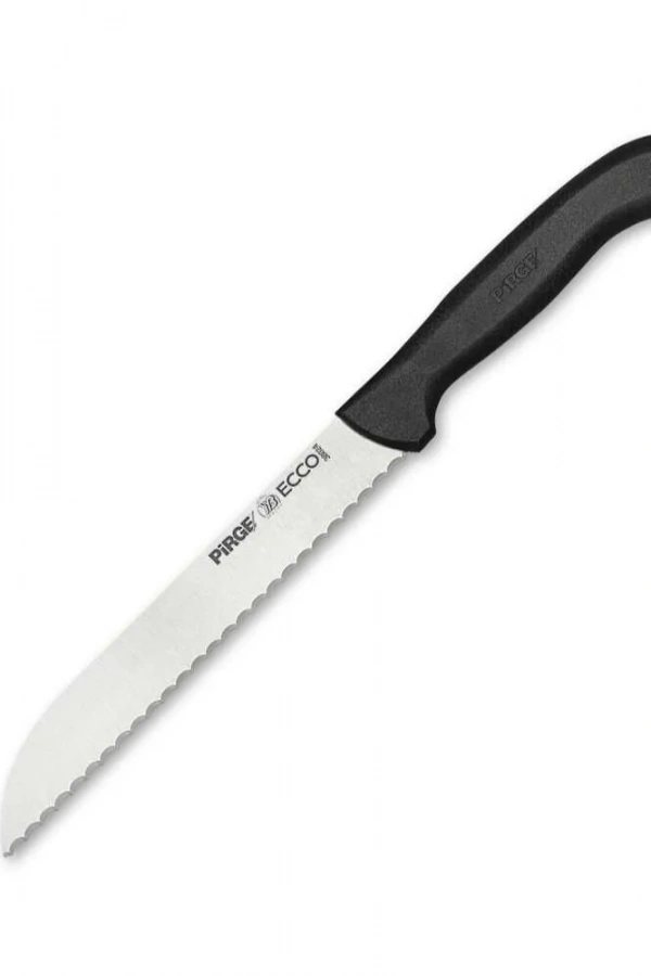 Pirge 38024 Ecco Pro Ekmek Bıçağı 17,5 cm - Siyah