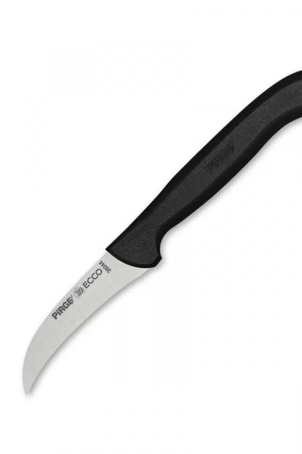 Pirge 38044 Ecco Kıvrık Eğri Sebze Dekor Bıçağı 7,5 cm - Siyah