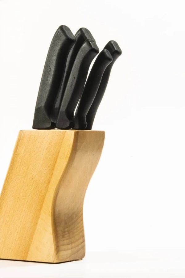 Pirge 38410 Ecco Standlı Bıçak Seti 5'li - Siyah