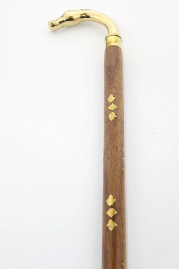 Pirinç At Büstü Baston Model 2