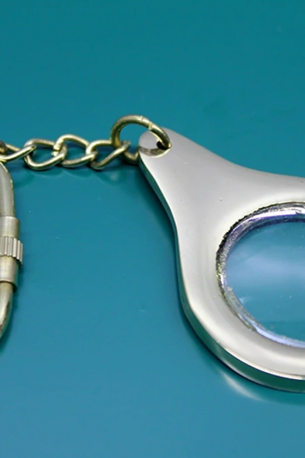 Pirinç Büyüteç Anahtarlık Mini Boy