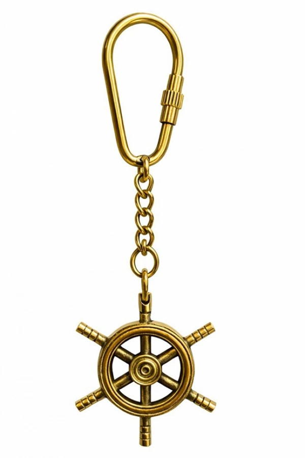 Pirinç Dümen Anahtarlık - Model 2