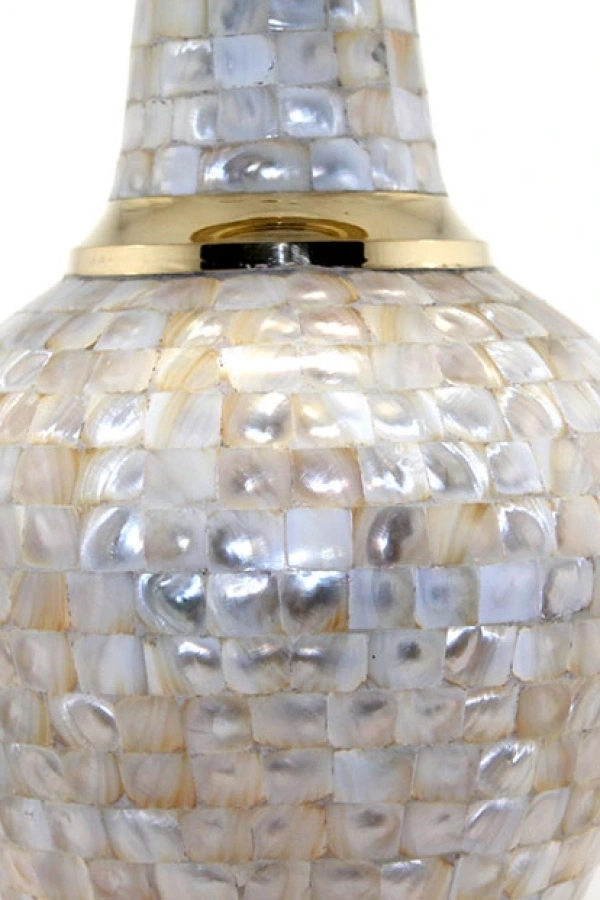 Pirinç Sedefli Vazo 35 Cm