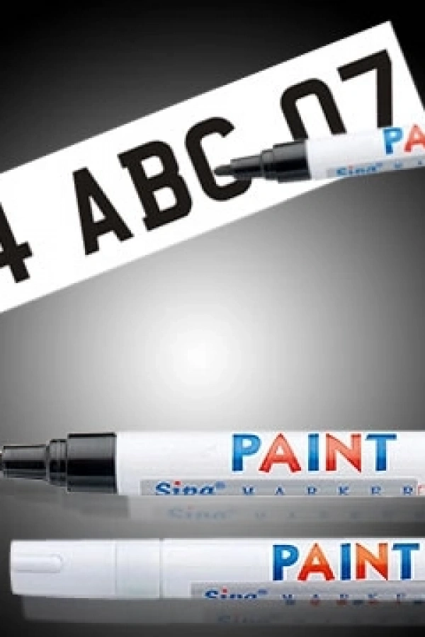 Plaka Yazı Kalemi (Siyah)