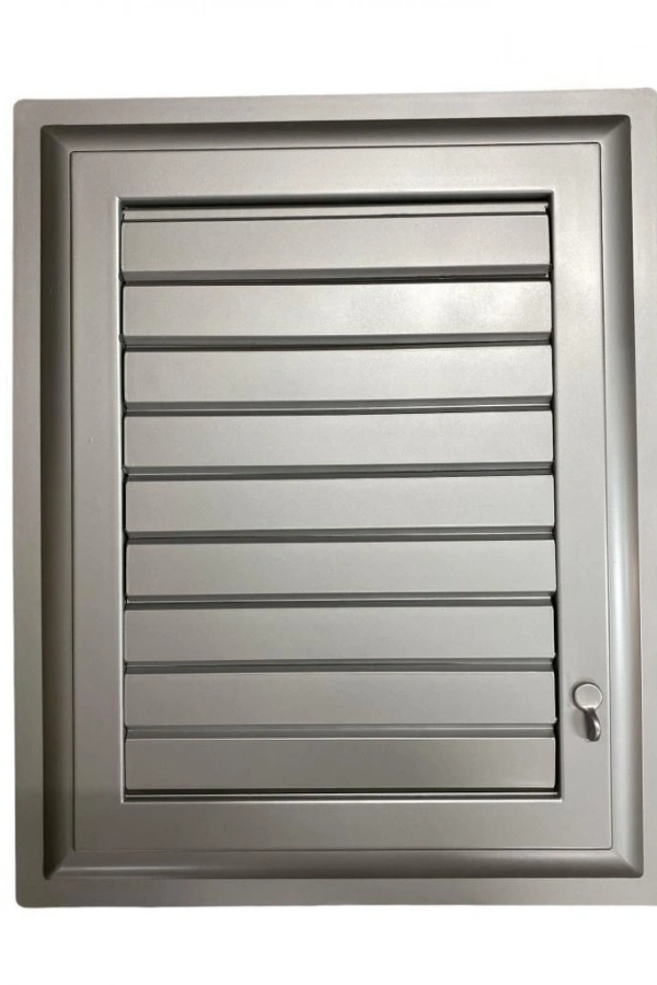 Plastik Menfez 65X65 Gümüş Banyo WC Havalandırma