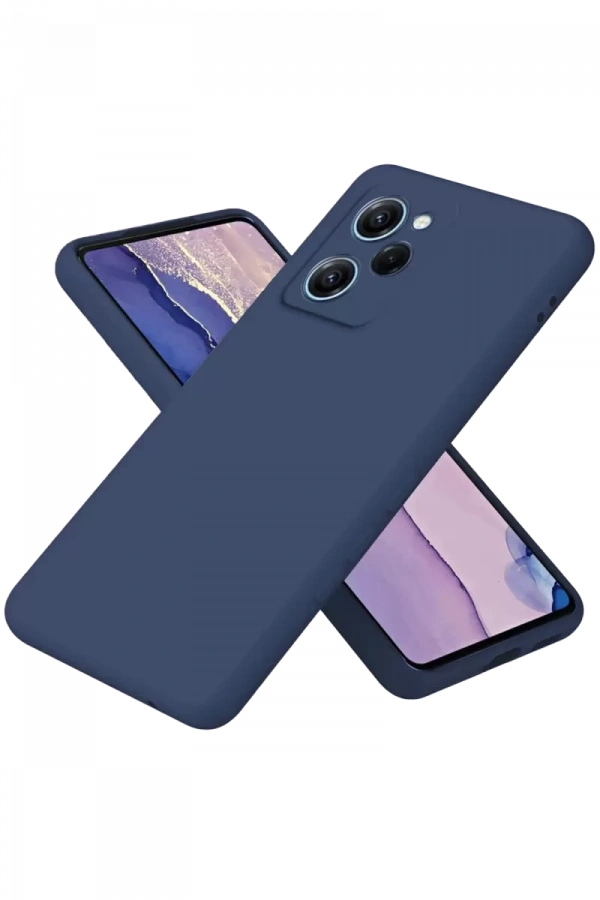 Poco X5 Pro 5G Nano içi Kadife Silikon - Lacivert