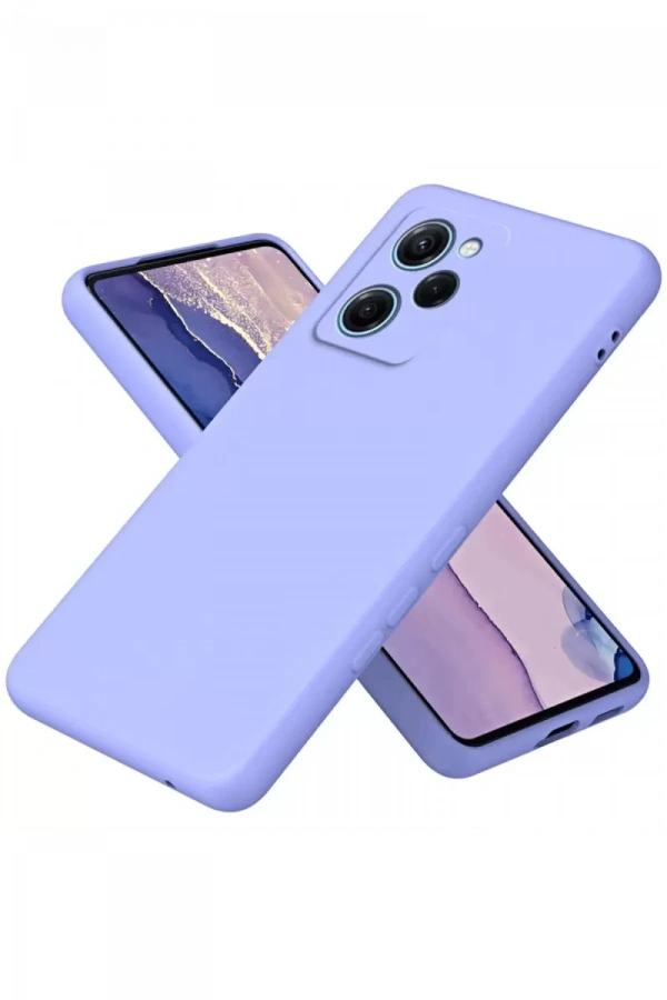 Poco X5 Pro 5G Nano içi Kadife Silikon - Lila
