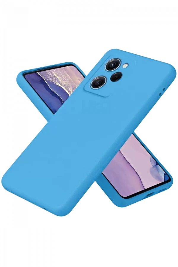 Poco X5 Pro 5G Nano içi Kadife Silikon - Mavi