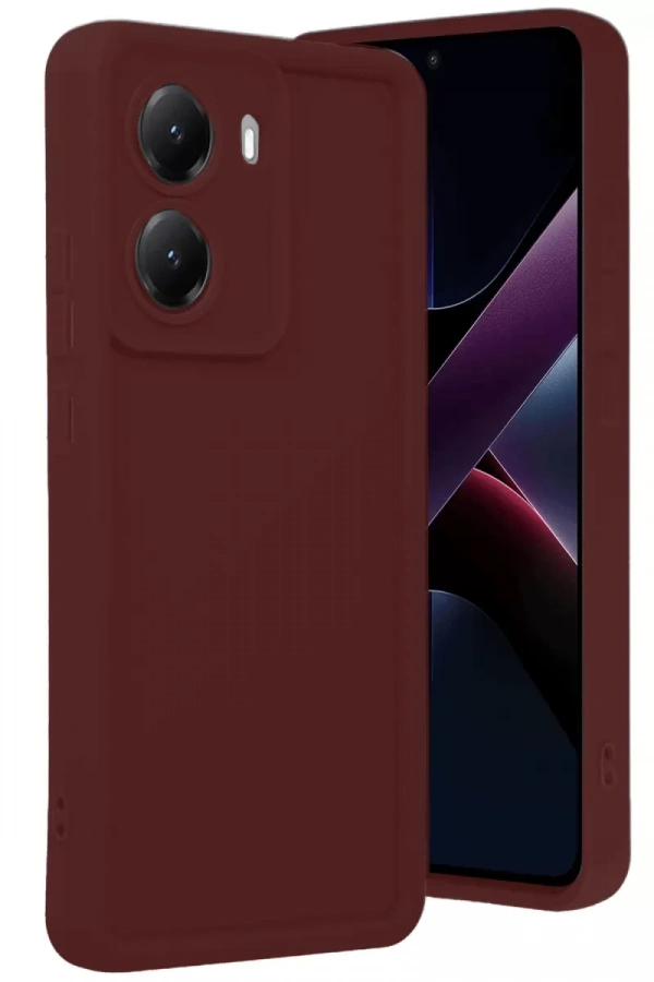 Poco X7 Pro Viera Silikon - Bordo