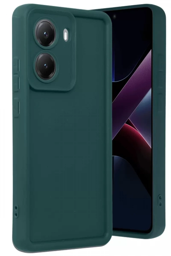 Poco X7 Pro Viera Silikon - Koyu Yeşil