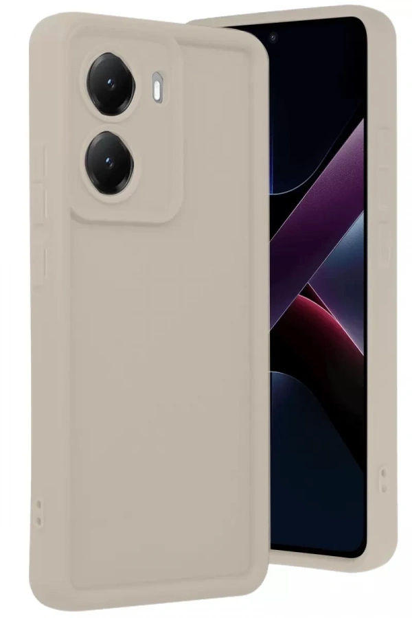 Poco X7 Pro Viera Silikon - Krem