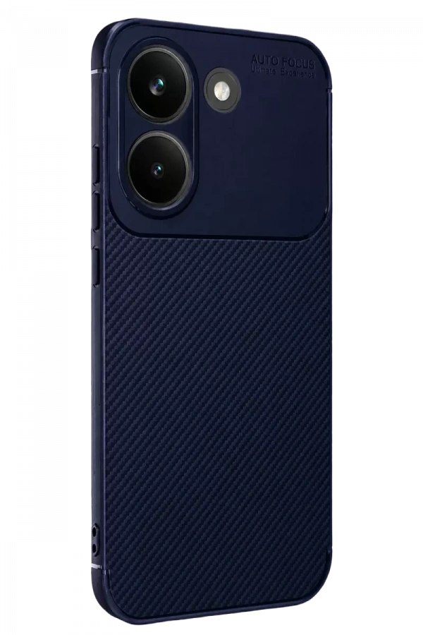 Poco X8 Pro Auto Focus Karbon Kapak - Lacivert