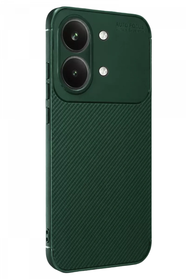 Poco X8 Pro Max Auto Focus Karbon Kapak - Koyu Yeşil
